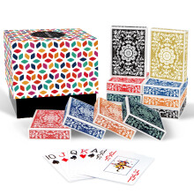 Metsyth Spielkarten 12er Pack, Jumbo Großdruckkarten für Erwachsene Senioren, Bunte Pokerkarten im Geschenkkarton