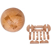 Handgemachtes Holzpuzzle Magic Ball Denkspiel für Erwachsene
