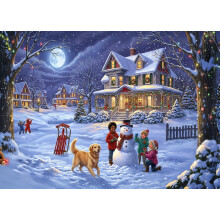 The Stillroom - Flocons de Neige & Traces de Sled - Puzzle de 1000 Pièces - Mat