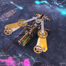 Mechanisch Bij Model Metaal Insect Beetle Sculptuur Steampunk, 3D Puzzel Kit, Hobby Kit Leuke Ambachten