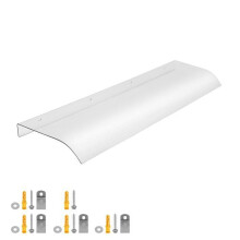 Türvordach - 100x40 cm - Transparent - UV-beständiges Polycarbonat - Einfach zu installieren
