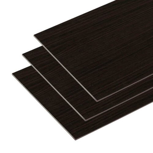 Losas de PVC autoadhesivas - Imitación madera - Impermeables - 5,02 m² (36 pcs) - Negro