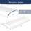 Auvent de porte - 60x40 cm - Polycarbonate transparent - Résistant UV - Facile à installer 2