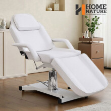 Vouwbare Massagetafel 3 Zones Hoogte Verstelbaar Professionele Esthetische Bed SPA Tattoo Schoonheidssalon Wit 182x82x64cm