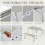 Table de camping pliante - 90 x 60 cm - Aluminium léger - Pliable format valise - 1 table + 2 bancs 3