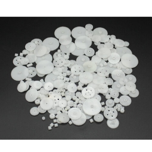 Alextend 200pcs Engrenages Plastiques 0.5 Module pour Moteur DC Modèles Jouets