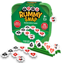 Gioco di Strategia Rummy per Adulti, Famiglie e Bambini, Include Tessere, Supporti e Borsa da Viaggio