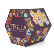 Gibsons Games Tegula Gioco Strategico Familiare - Gioco a Mosaic Hexagonale per Bambini 8+, 60 Tessere e 10 Carte Azione