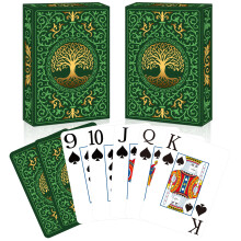 Spielkarten 2er Pack, große Druckspielkarten, leicht zu mischen, Premium Pokerkarten für Kartenspiele