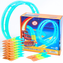 Blaze und die Monster Maschinen TurboTwist Racer Boost Pack - Leuchtende Rennschleifen & Erweiterung für Kinder 3-10 Jahre