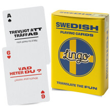 Schwedische Lingo Spielkarten in Wayfarer Blechdose | Reise Flashkarten | Schwedisches Vokabular lernen
