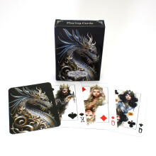 Noble Artisan Designs Drachen Spielkarten, Fantasy Art Poker Deck, Drachenmotiv Deck