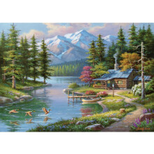 Anatolian Puzzle - Ruhendes Kanu, 1500 Teile Puzzle, Code: 4554, Multicolor