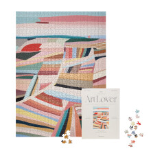 Printworks Kunstliebhaber Buch Puzzle - 1000 Teile, Morgenfelder - Schöne & unterhaltsame Puzzles für Erwachsene