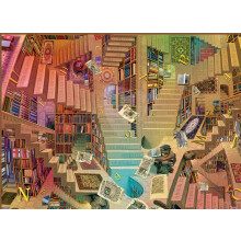 Puzzle Anatolian - Bibliothèque 1000 Pièces Puzzle En Bois # 1135