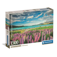 Clementoni - 31731 Puzzel 1500 Stukken voor Volwassenen en Tieners, Tekapo Meer Thema, Inclusief Poster, Compacte Doos, Cadeau-idee