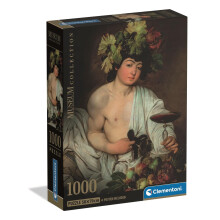 Clementoni Puzzel 1000 Stuk Museum Collectie Caravaggio Bacchus, Puzzel voor Volwassenen 14-99 Jaar
