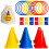 Gioco del Ring Toss Covelico, Percorso ad Ostacoli per Bambini 3-5, Giochi di Compleanno 1