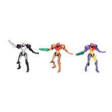 Jakks Pacific Metroid Samus Chozo Power Suit 3-Pack SDCC Exclusief