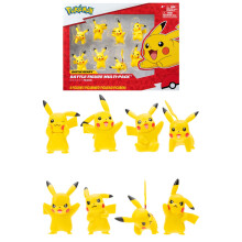 Bandai - Pokémon - 8 Kampf-Figuren - 8 Pikachu Figuren - JW2604