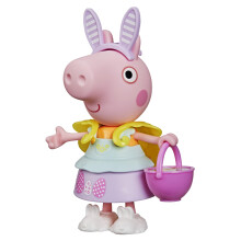 Peppa Pig Springtime Dress-Up Figure with 6 Easy-On Fashion Accessories, 6-Inch Doll, Preschool Toys for Girls and Boys 3 and Up