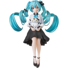 Thunder Tech Hatsune Miku Chokonose Premium Figure Miku x Cinnamoroll Osumashi Ver.