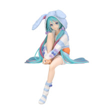 FuRyu Corporation-Hatsune Miku Noodle Stopper Figure - Blauwe Kleur met Konijnenoren