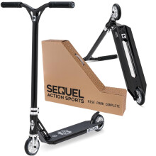 Trottinette de Stunt Sequel Rise Park - Trottinette Pro Complète avec Barre Aluminium, Roues 110mm Hollowcore
