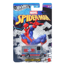 Hot Wheels Silver Series Spider Man Combat Medic [Silver] 5/5, 1:64 Scale Diecast Toy Vehicle