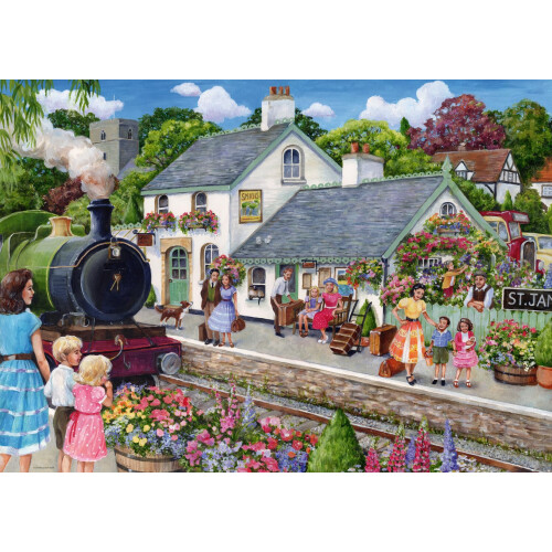 Ravensburger Ravensburger Whistle Stop Cottage 1000 Piece Puzzle for Adults