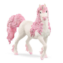 Schleich Bayala - Mignonne jument licorne fleur de 15 cm. Figurine fantastique rose pour filles et garçons.