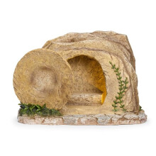 Resurrection Scene Tomb with Moveable Stone - Fontanini 5" Collection
