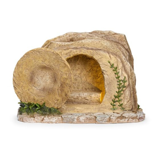 Resurrection Scene Tomb with Moveable Stone - Fontanini 5" Collection