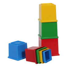 Funskool Giggles, Stapelblokken, Multikleur Blokken Met Alfabet, Voor Sorteren, Stapelen En Nestelen, 12 Maanden En Ouder