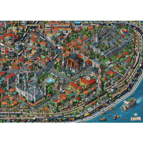 Anatolian Puzzle - Fraktale ?stanbul, 3000 Teile Puzzle, #4913