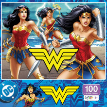 MasterPieces Puzzle 100 Pièces pour Enfants - Wonder Woman - Vérité, Amour & Justice - 14"x19"