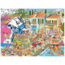 RoseArt - Cartoon Chaos - Hafen-Hilfsaktion - 500 Teile Puzzle für Erwachsene