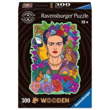Ravensburger Frida Kahlo 300 Stuk Houten Puzzel | Premium Kwaliteit Gemaakt in Europa | FSC Gecertificeerde Duurzame Materialen