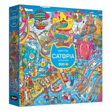 RoseArt - Catopia - Parc Aquatique - Puzzle Jigsaw 500 Pièces pour Adultes