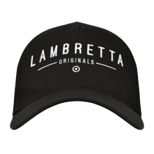 (One Size, Black) Lambretta Mens Originals Adjustable Curved Visor Baseball Caps Hat