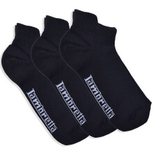 Lambretta Mens 3 Pack Ankle Trainer Socks - Black