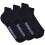 Lambretta Lambretta Mens 3 Pack Ankle Trainer Socks - Black 1