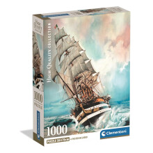 Clementoni - Puzzel 1000 Stukken voor Volwassenen en Tieners, Amerigo Vespucci Thema, Compacte Doos met Poster