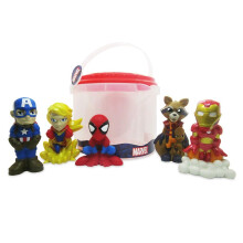 Disney Store Officiële Avengers Bad Speelgoed Set - 5 Gedetailleerde Speelgoed met Opslagemmer