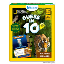Skillmatics Guess in 10 National Geographic Dieren, Educatief Kaartspel voor Kinderen & Gezinnen