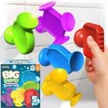 BUNMO Baby Bad Speelgoed 5 Pack - Grote Vormen Textuur Zuig Bad Essentials