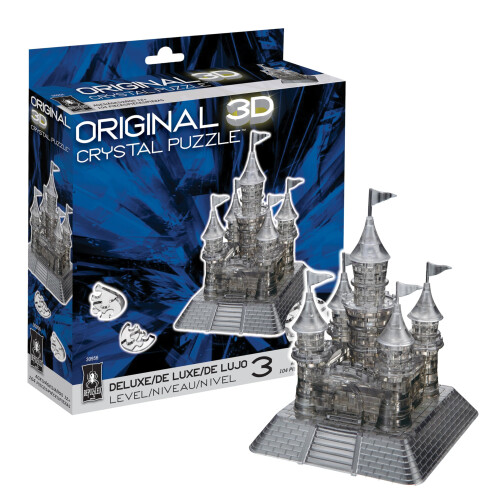 Original 3D Kristallpuzzle - Deluxe Schloss Schwarz