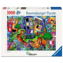 Ravensburger Lady Bug Lane 1000 Piece Jigsaw Puzzle - Whimsical Garden Path Scene, Detailed Challenge for Adults & Families