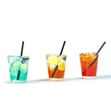 Miniature Lemon Juice Tea Cup, Miniature Cocktail Cup, Fruit Teacup, Drink Cup, Dollhouse Miniatures Diorama Ornament Supplies (3pcs) (Green Lemon cuo