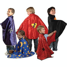 Set de 5 capes de classe en polyester, 66 cm L x 109 cm l, faciles à enfiler pour les enfants de 3 ans